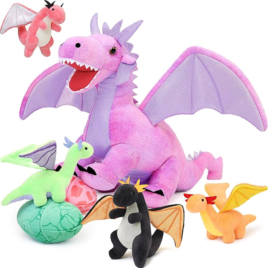 Amazon.co.jp: MaoGoLan ドラゴンぬいぐるみ7点セット 子供用 22